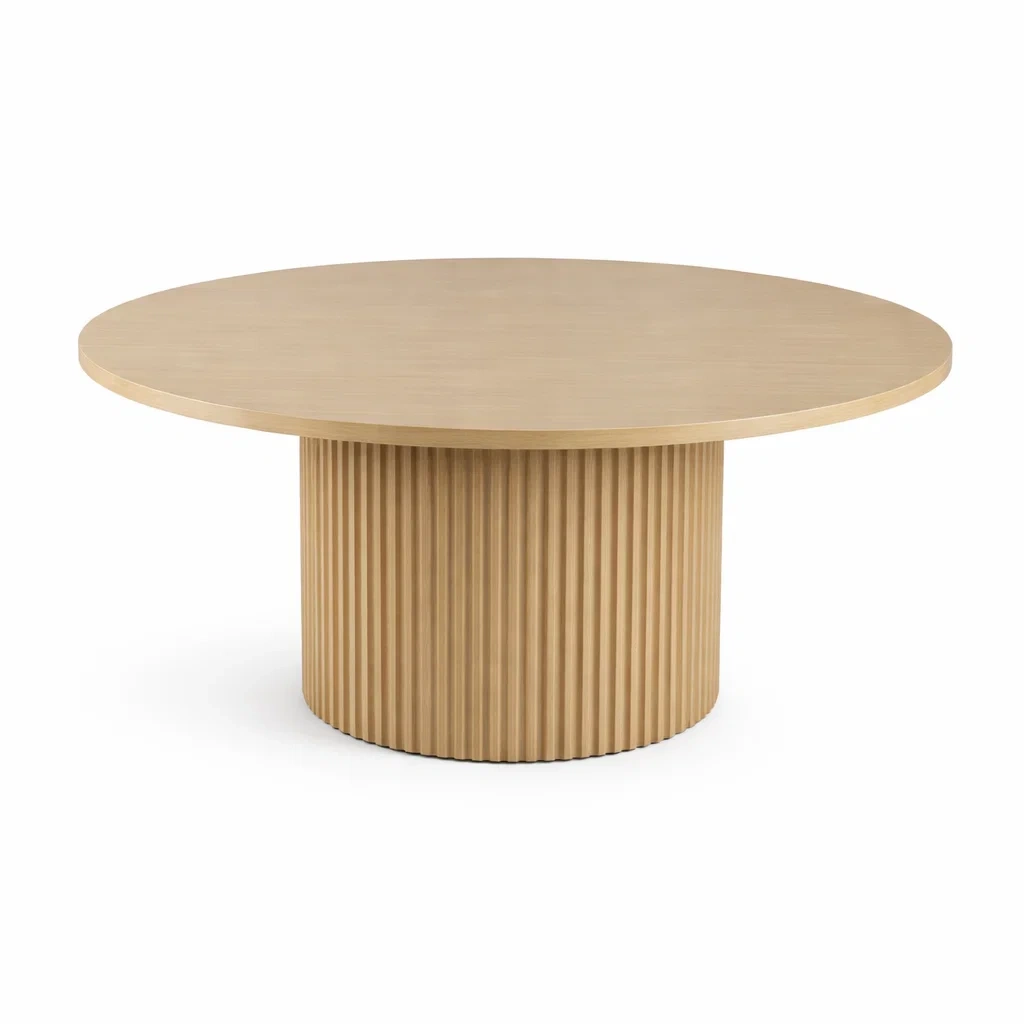 Table à manger ronde en bois chêne-PURE DRE AMSP ACE