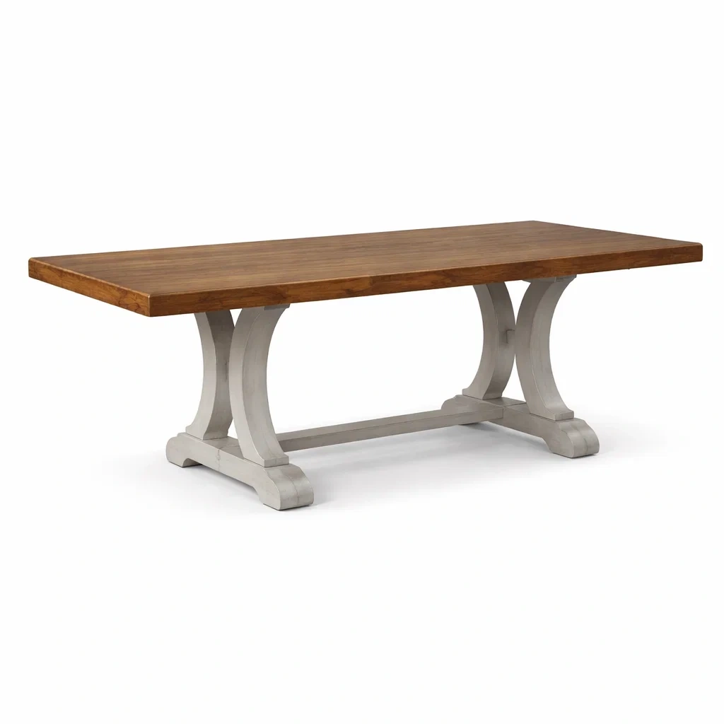 Table à manger rectangulaire en bois de chêne et acier-PURE DRE AMSP ACE