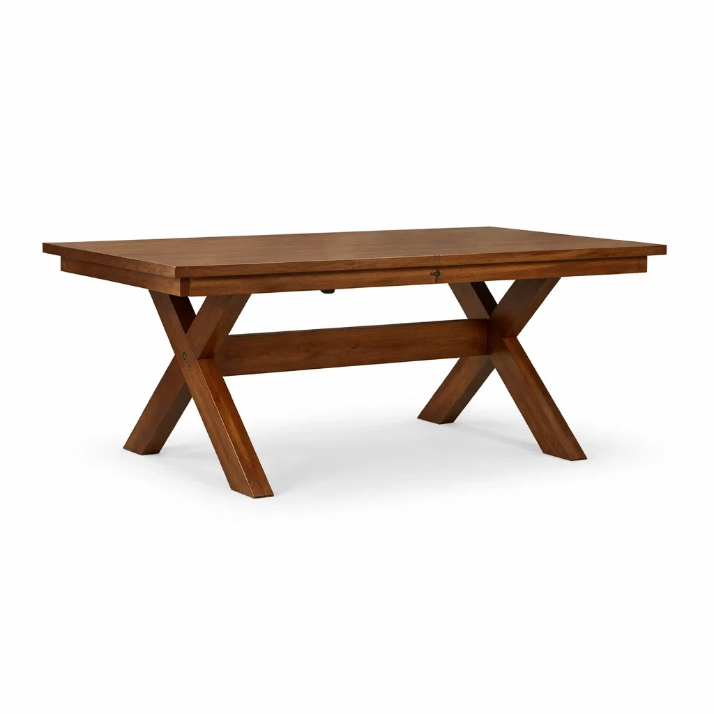 Table à manger rectangulaire en bois d'acacia avec finition vernis-PURE DRE AMSP ACE