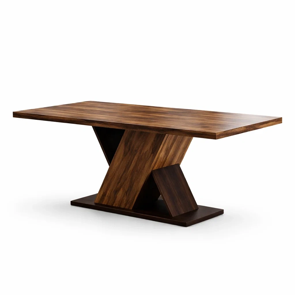 Table à manger rectangulaire en bois-Purenest Living