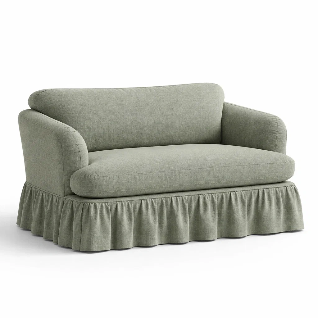 Canapé en tissu vert-TRENDYOA SISLIVING