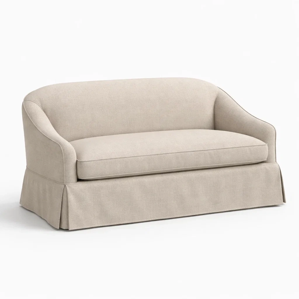 Canapé en tissu beige-TRENDYOA SISLIVING