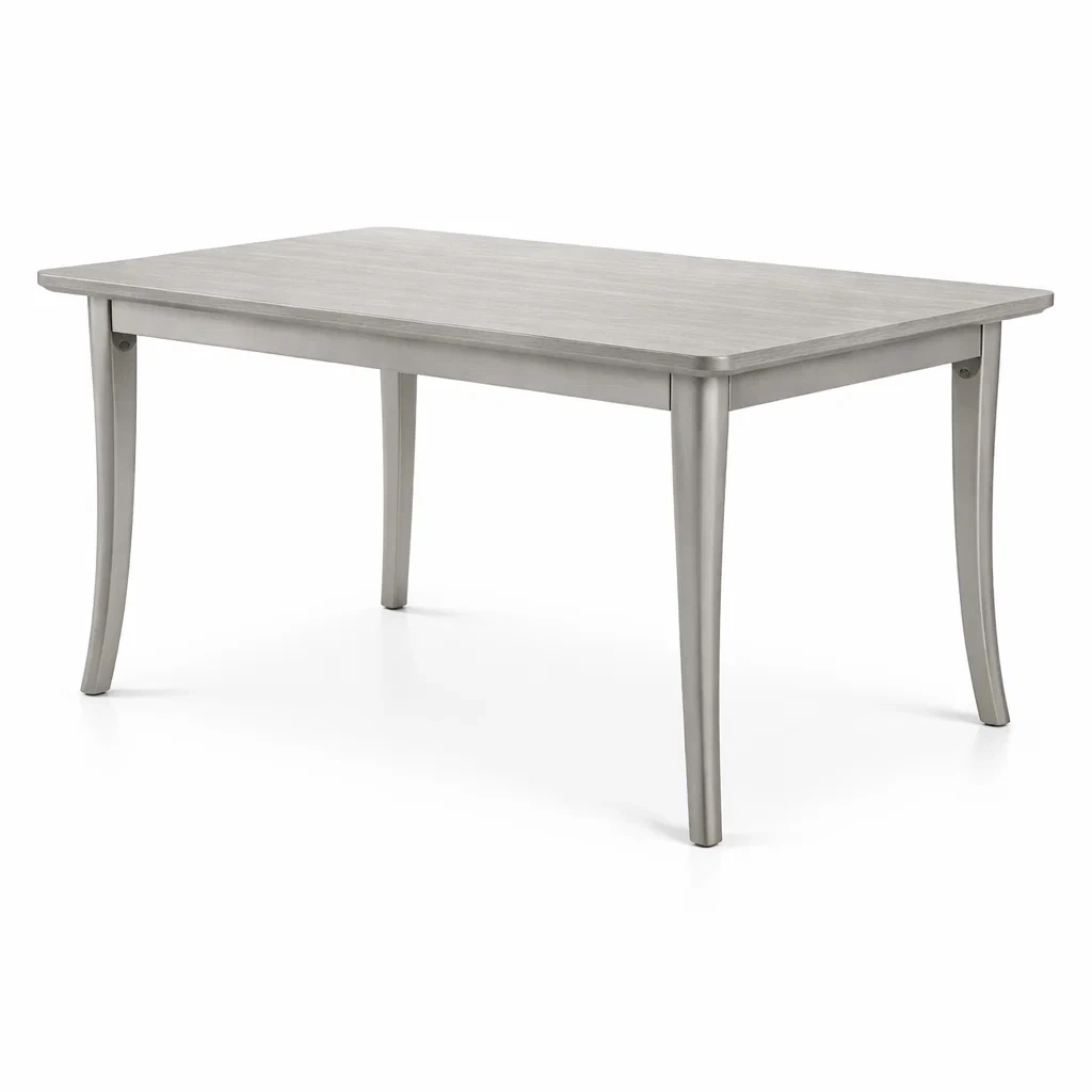 Table de salle à manger rectangulaire en bois et métal gris 140 x 80 x 75 cm-DREAMNOO KRETREAT
