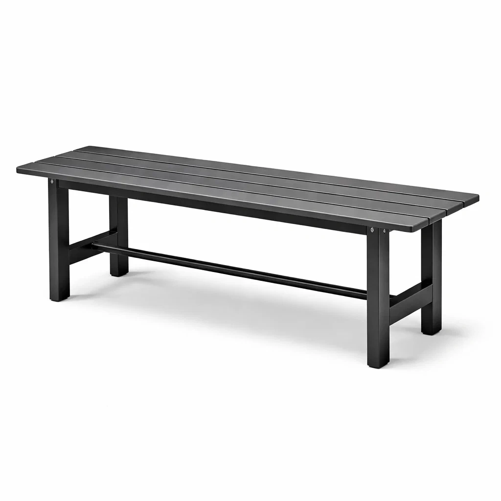 Banc en aluminium noir-DREAM SANCTUA RYHOME