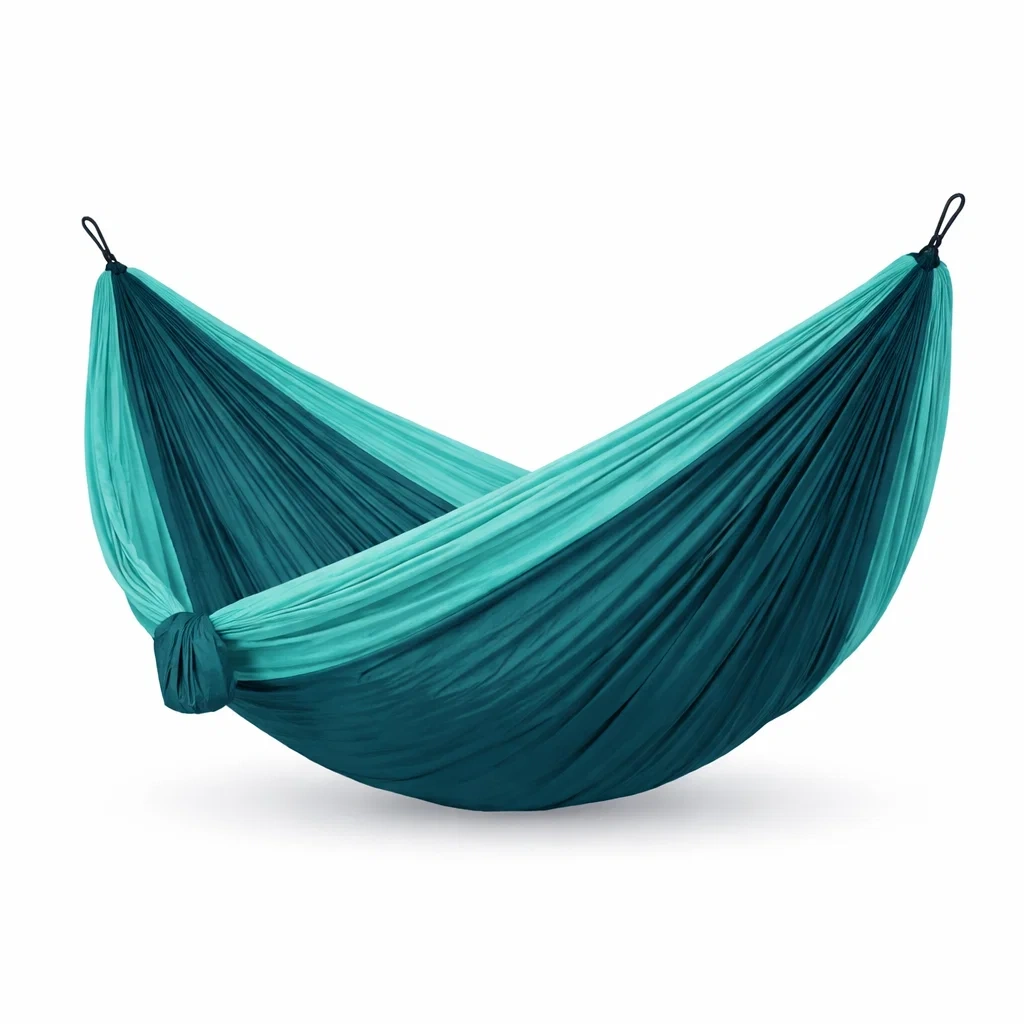 Hamac double en nylon vert clair vert foncé 275 x 140 cm-DREAM SANCTUA RYHOME