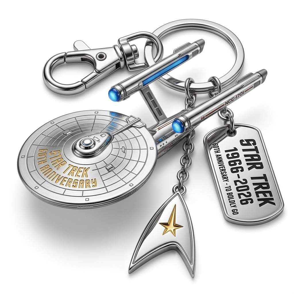 Star Trek 60th Anniversary Collectible Keychain
