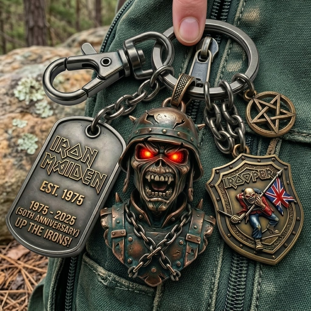 🤘 🤘 Iron Maiden Glowing Keychain