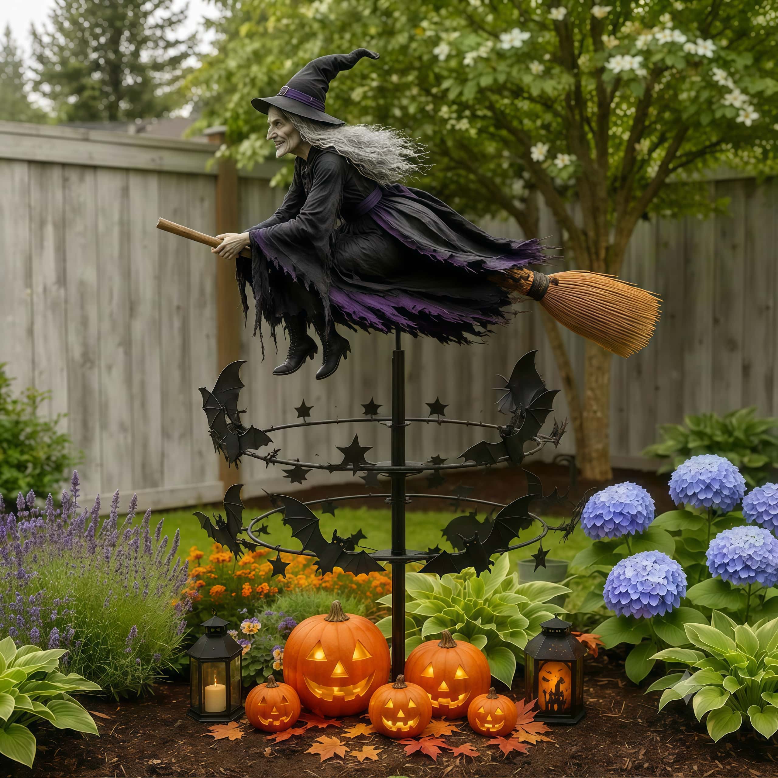 The Enchanted Witch Garden Wind Spinner