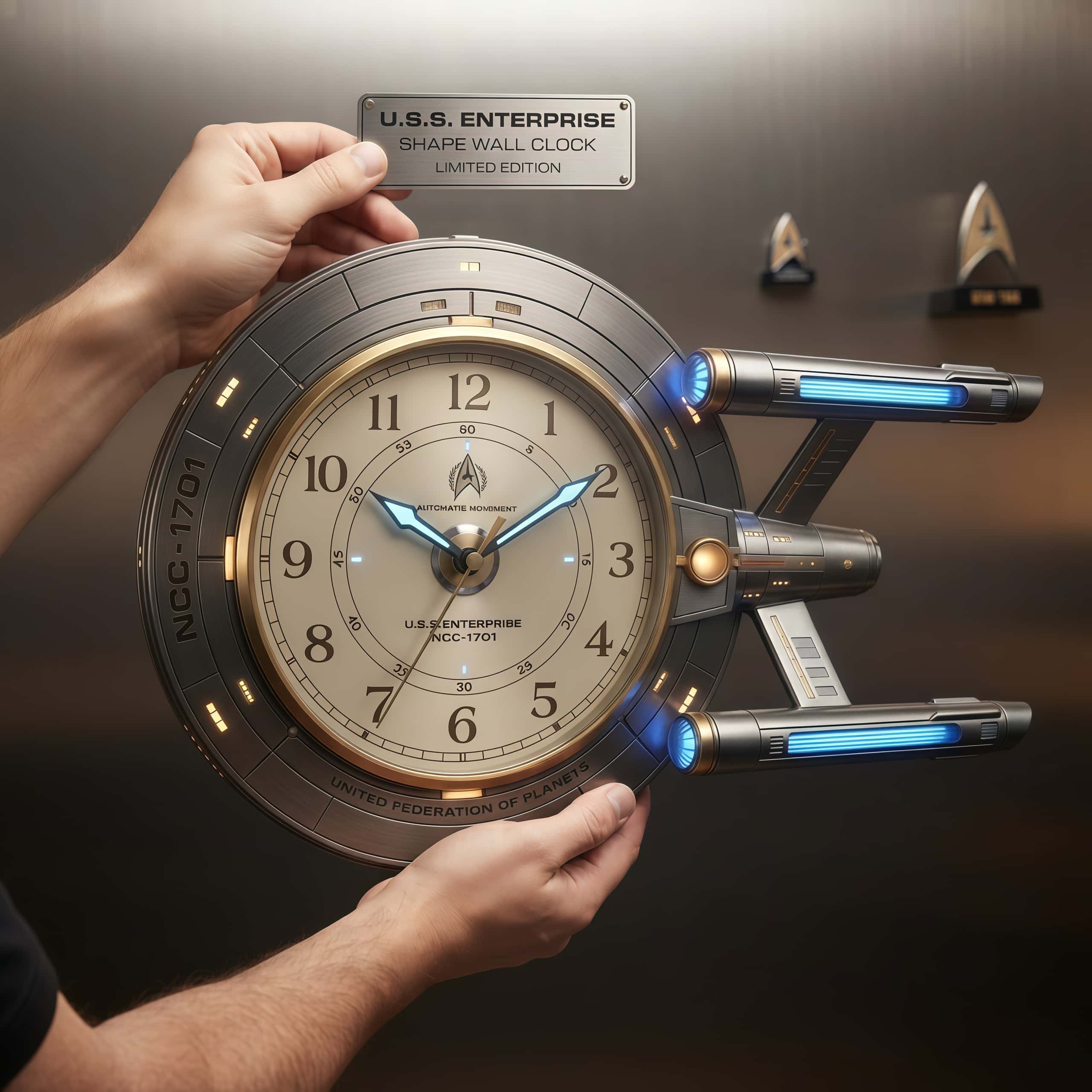 U.S.S. Enterprise NCC-1701 Limited Edition Wall Clock