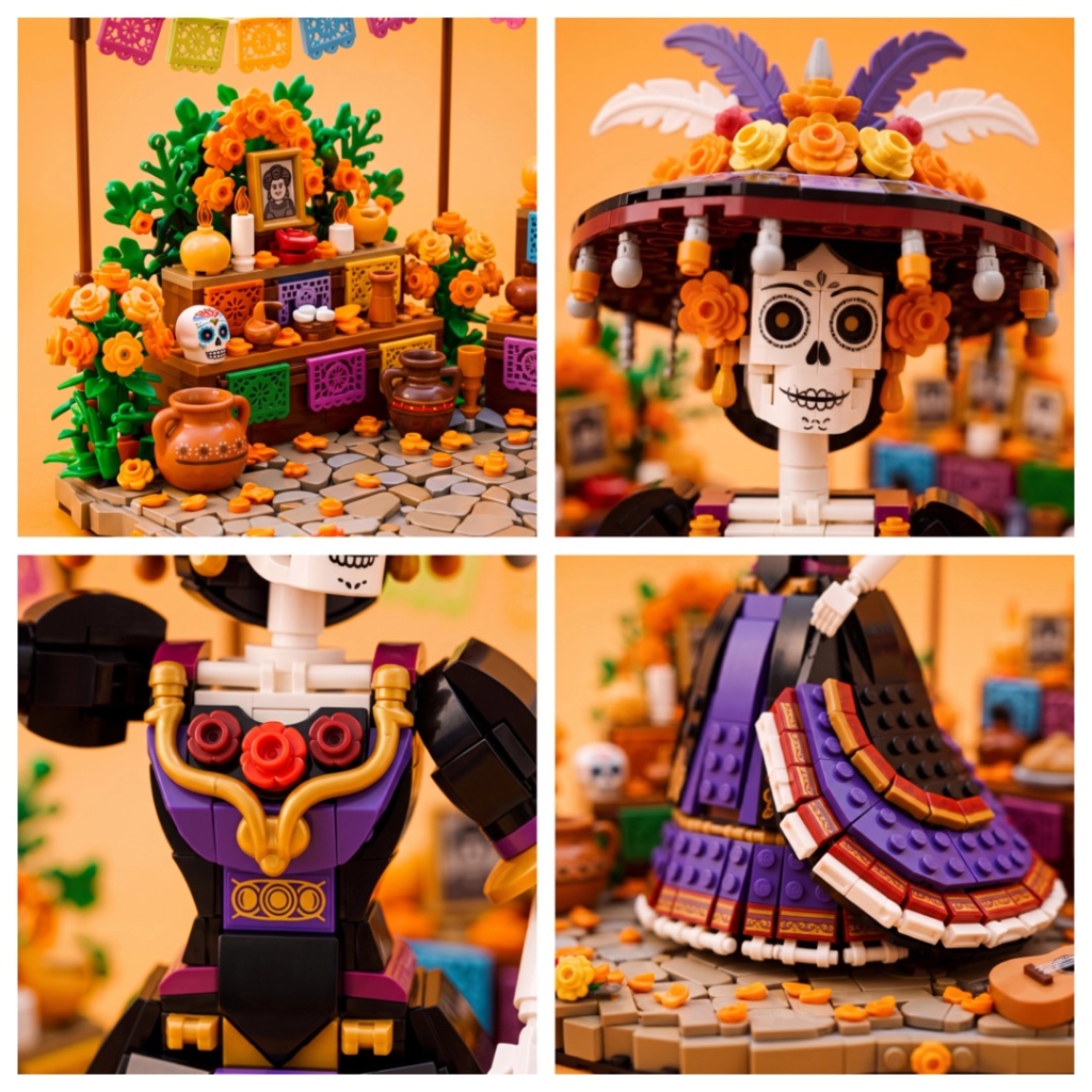 La Catrina Day of the Dead Building Set