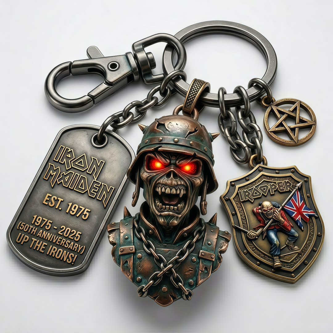 🤘 🤘 Iron Maiden Glowing Keychain