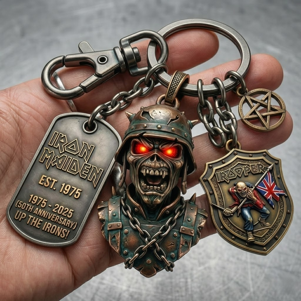 🤘 🤘 Iron Maiden Glowing Keychain