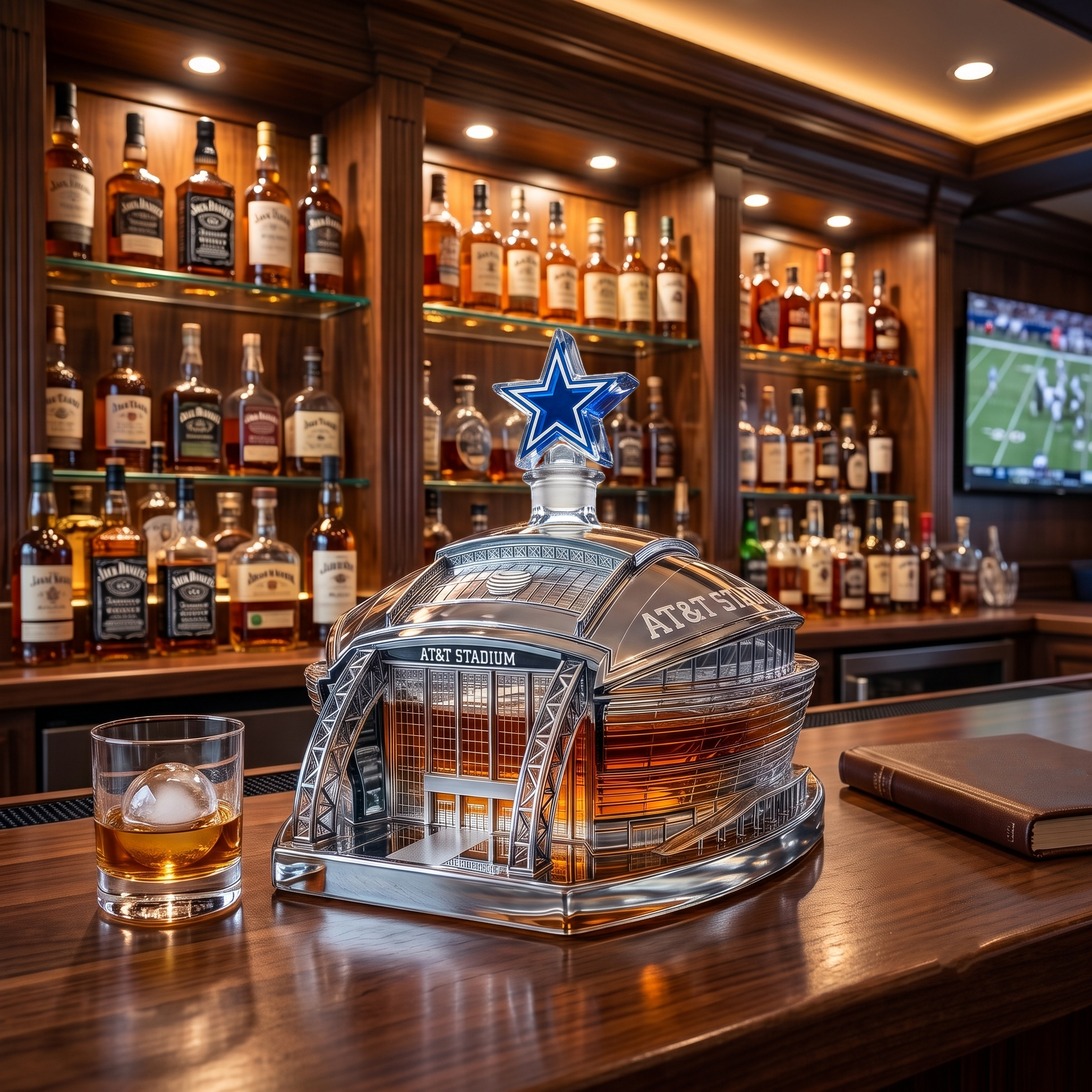 AT&T STADIUM WHISKEY BOTTLE