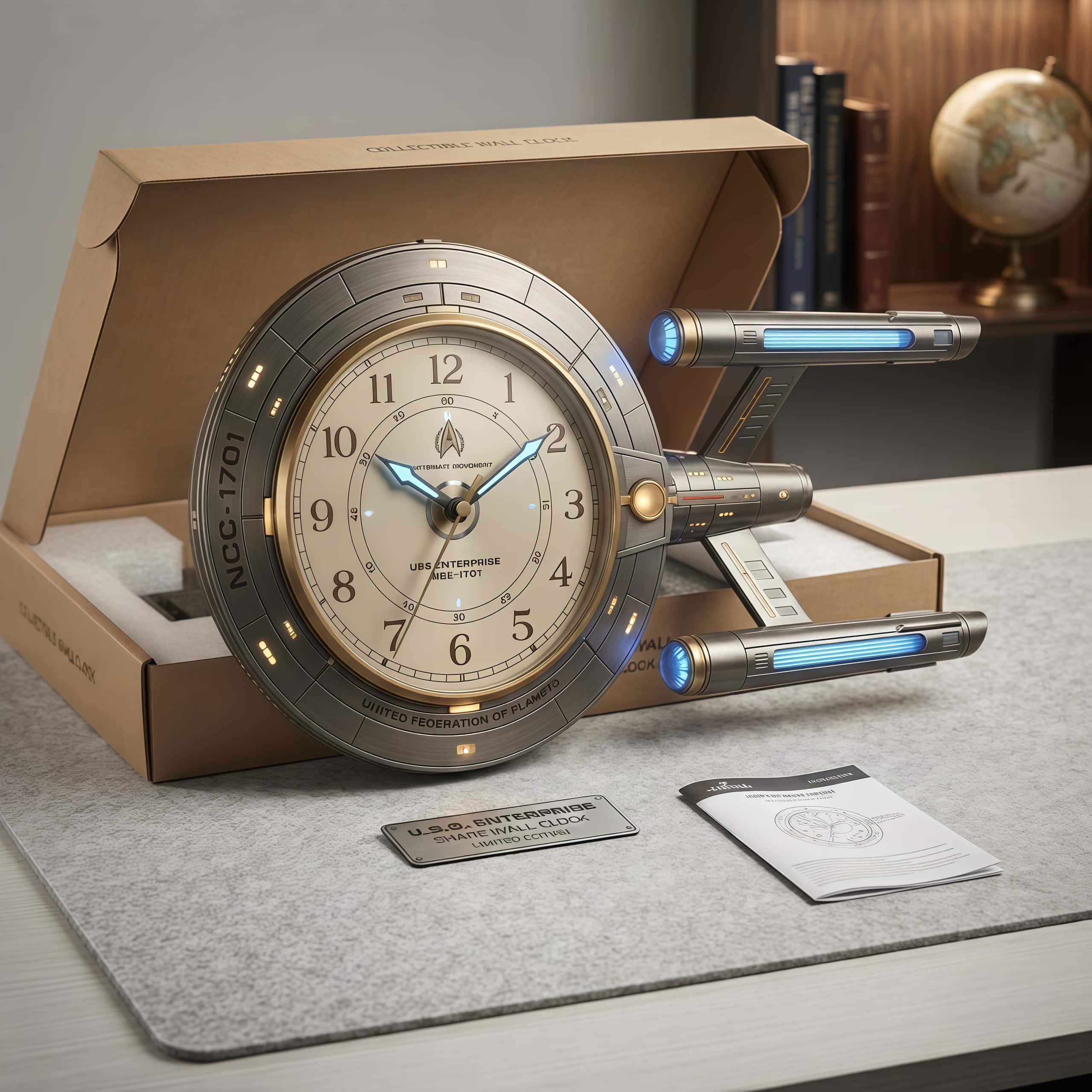 U.S.S. Enterprise NCC-1701 Limited Edition Wall Clock