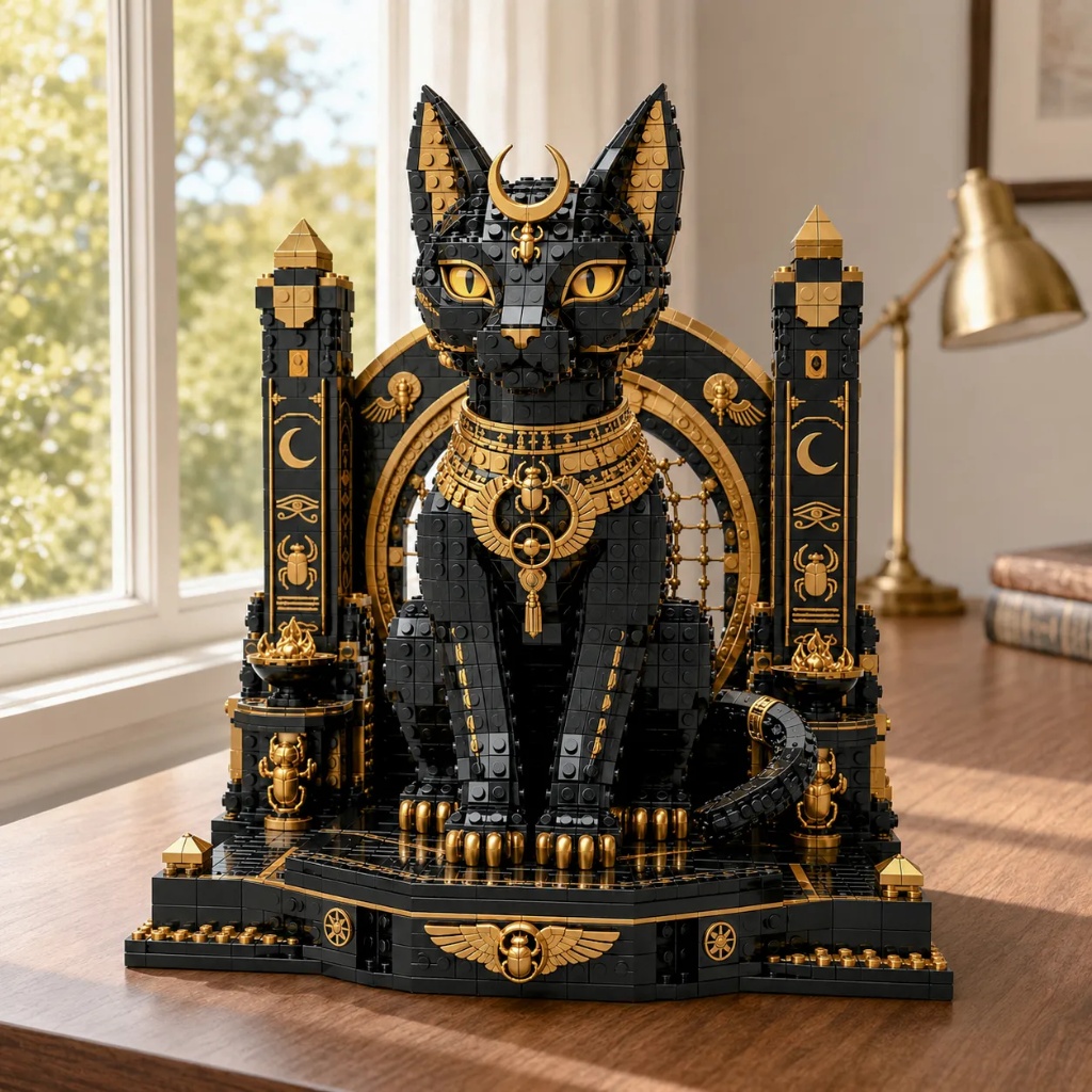 Bastet — Egyptian Goddess Cat Guardian Collector Building Set