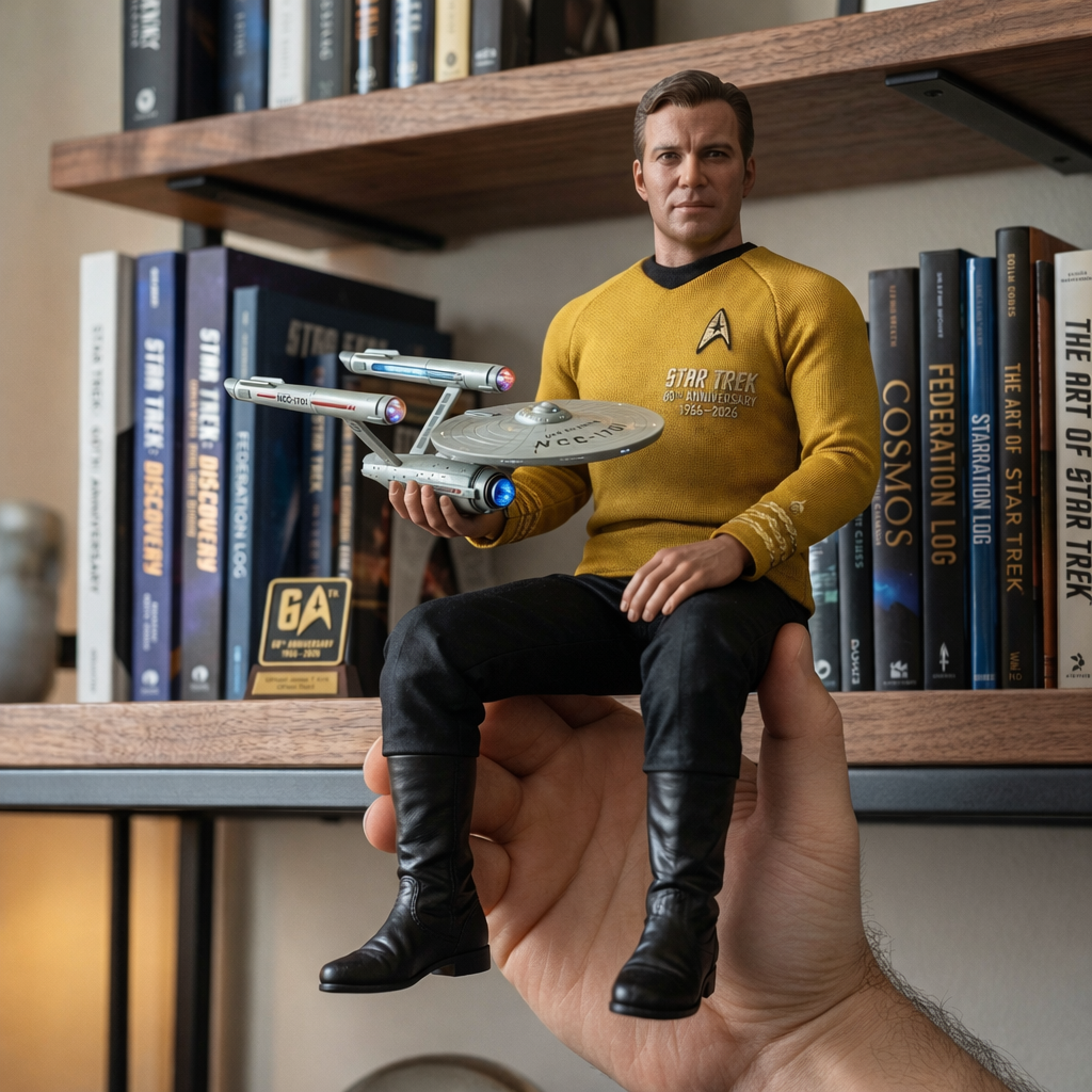 Star Trek 60th Anniversary “Captain & Spock” Shelf Collectible Set