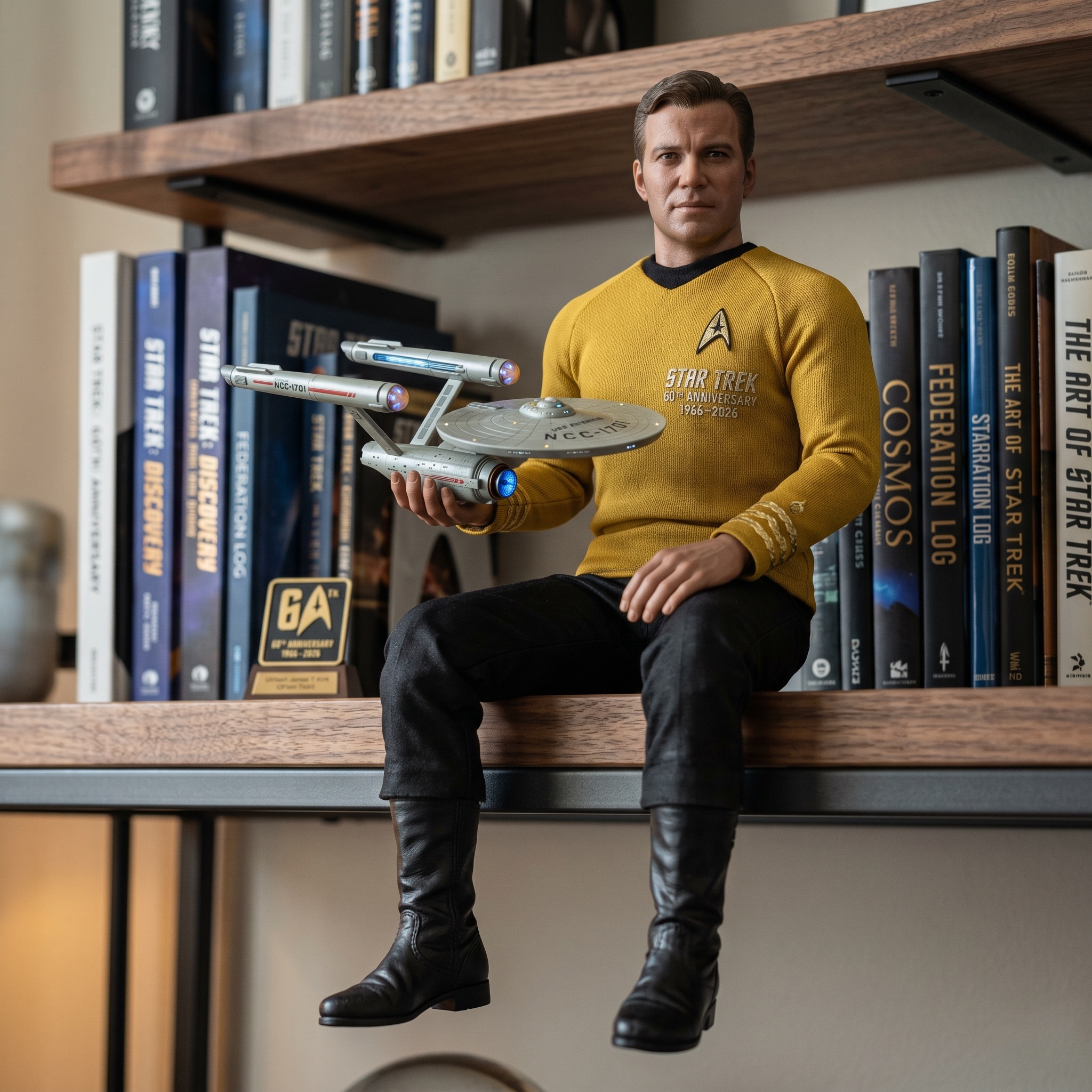 Star Trek 60th Anniversary “Captain & Spock” Shelf Collectible Set