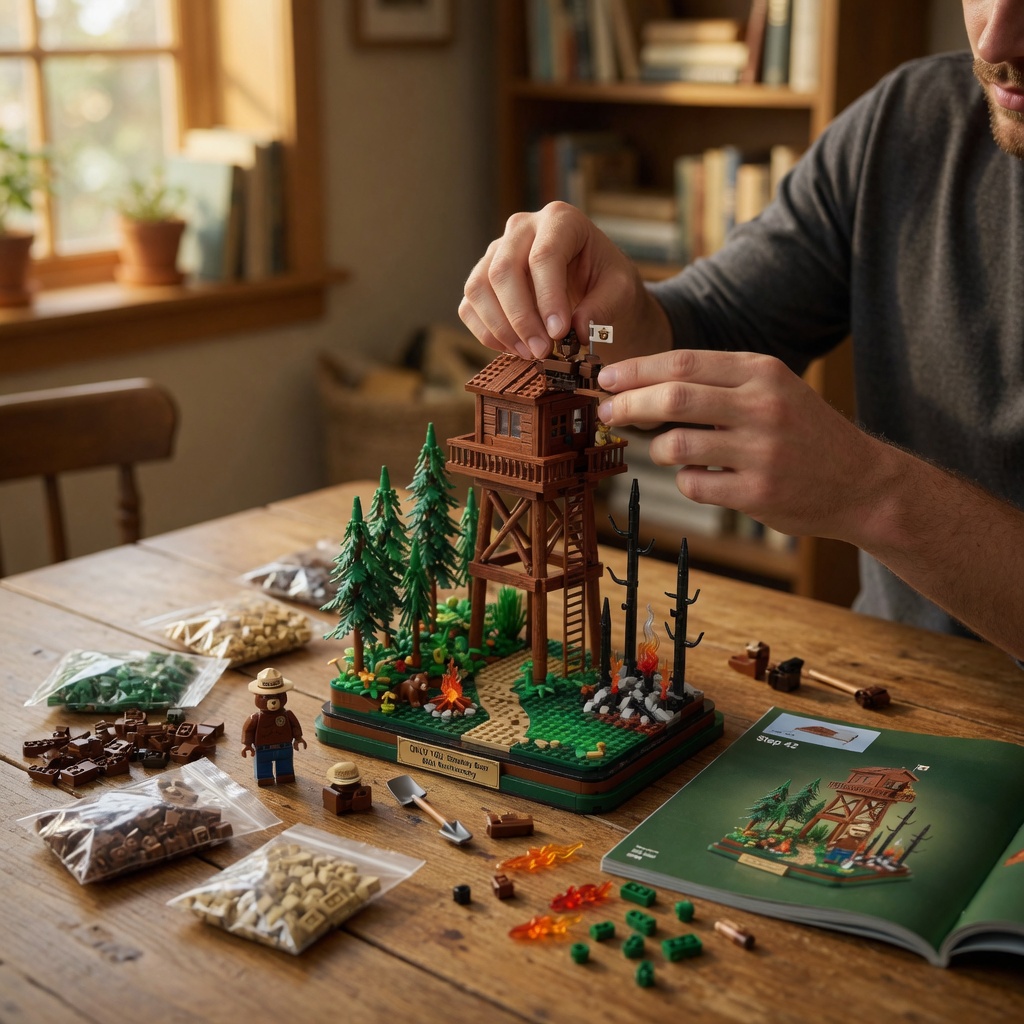 Smokey Bear 80th Anniversary Lookout Tower Building Set