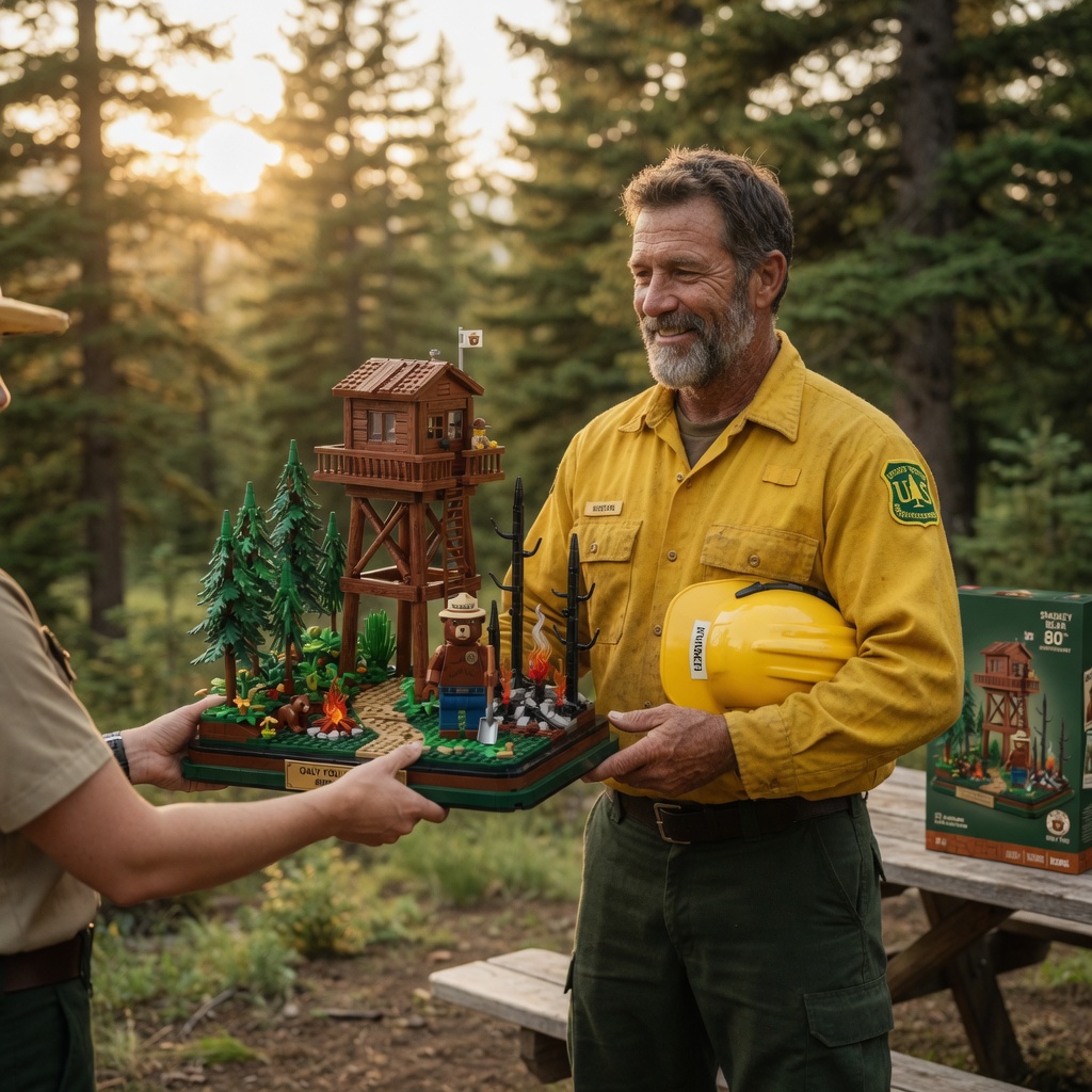 Smokey Bear 80th Anniversary Lookout Tower Building Set