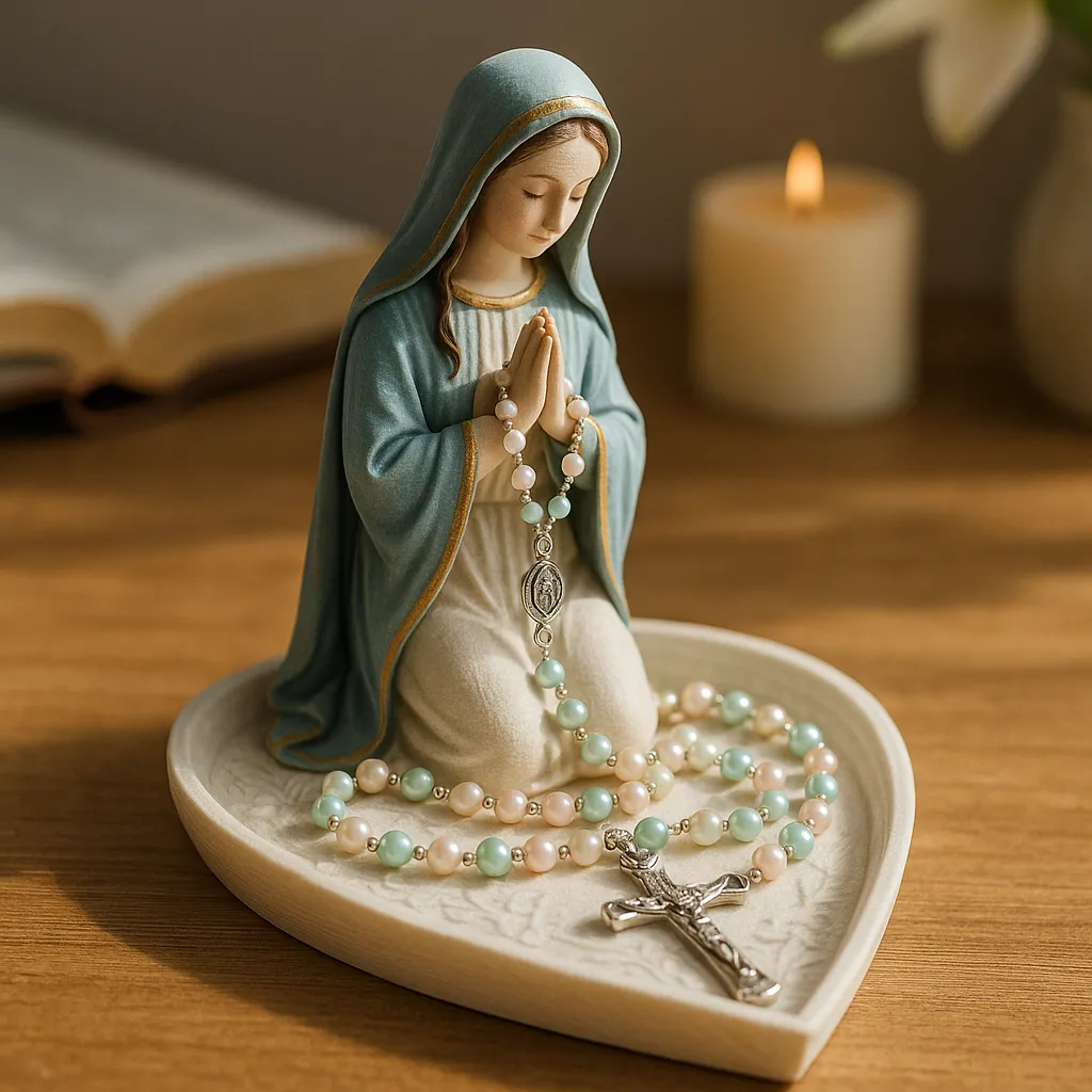 Virgin Mary Rosary Holder