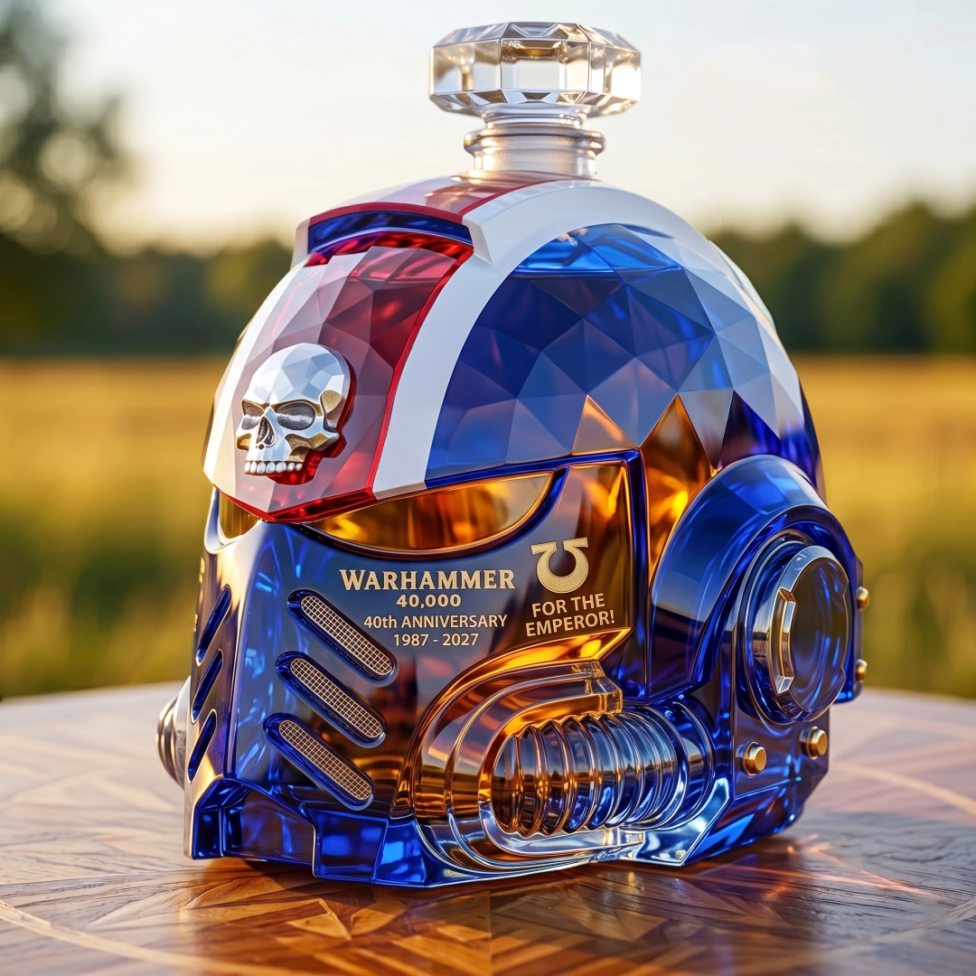 Warhammer 40K 40th Anniversary Whiskey Bottle
