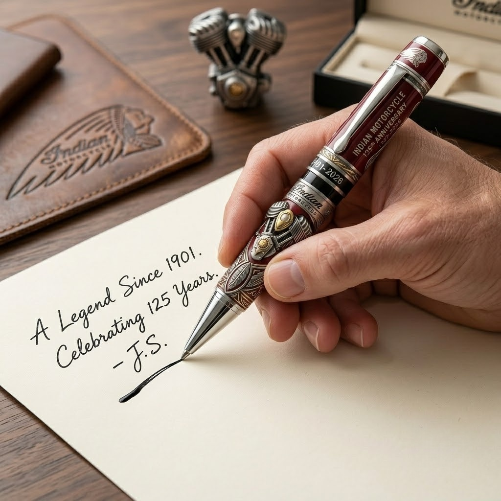 Indian Motorcycle 125th Anniversary Pen