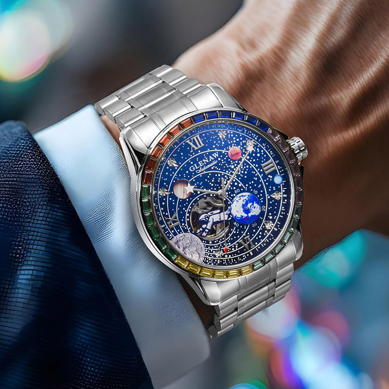 Cosmic Explorer Men’s Watch – Perfect Gift for Space Enthusiasts