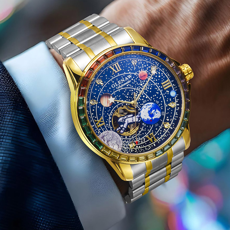 Cosmic Explorer Men’s Watch – Perfect Gift for Space Enthusiasts