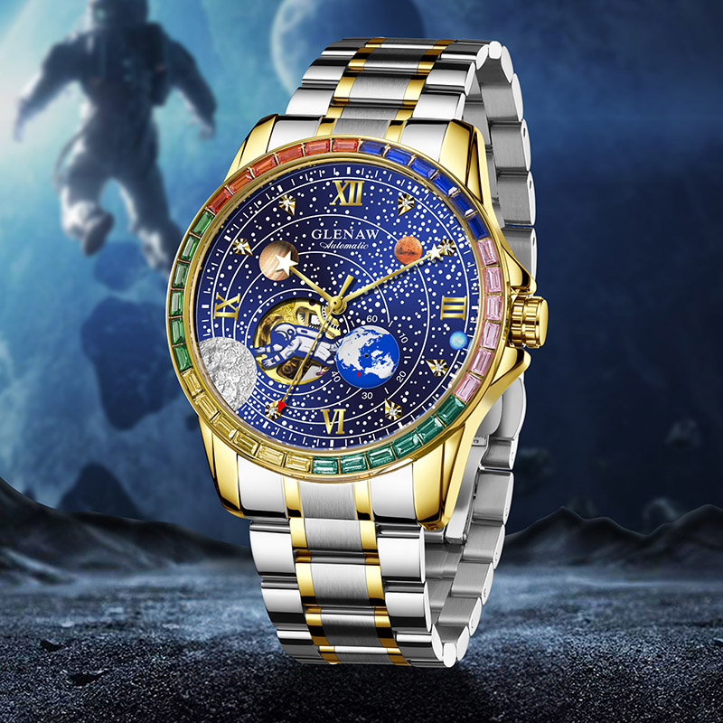 Cosmic Explorer Men’s Watch – Perfect Gift for Space Enthusiasts