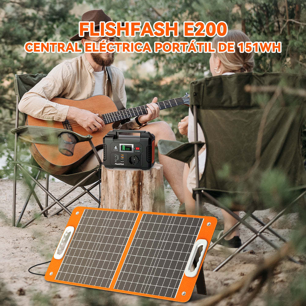 FlashFish E200 Portable Power Station | 200W+151Wh Compact Generator