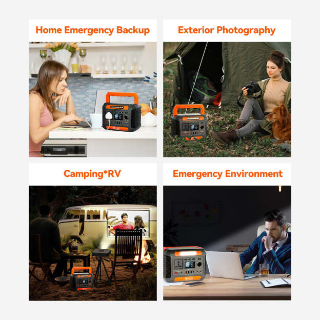 FlashFish P66A Portable Power Station | 260W+288Wh UPS & Wireless