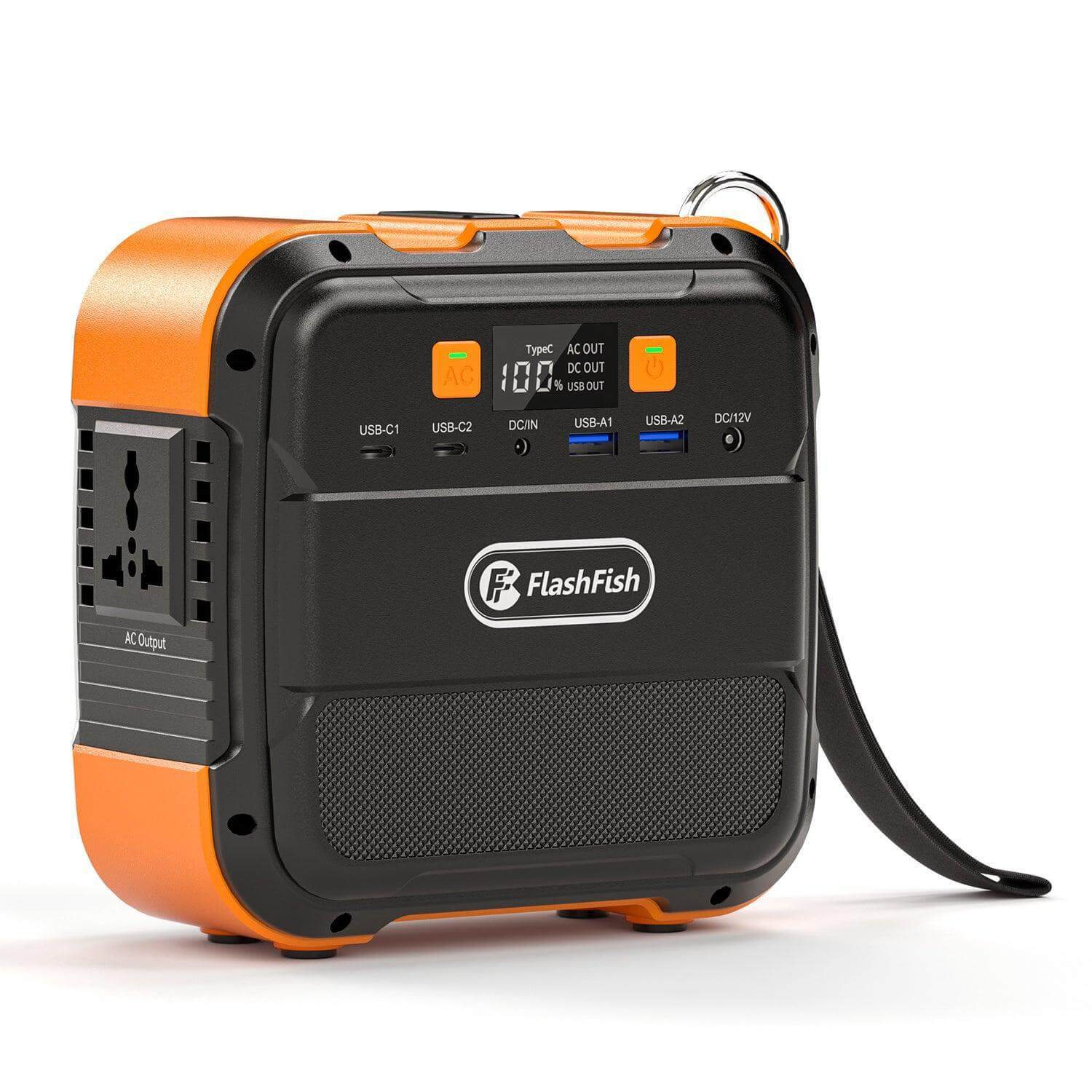 FlashFish A101 Mini Portable Power Station | 120W+98Wh Flight Approved
