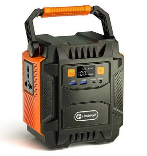 FlashFish A201 Portable Power Station | 200W + 172.8Wh Solar Generator