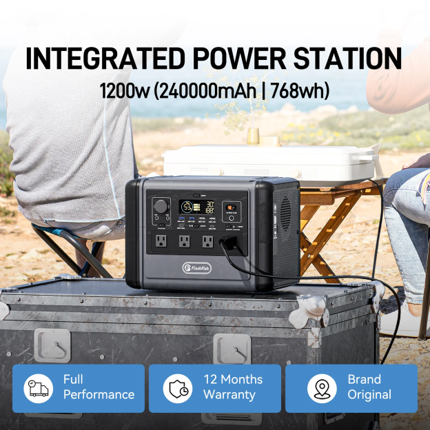 Flashfish T1200S Portable Power Station |【LFP】1200W+768Wh