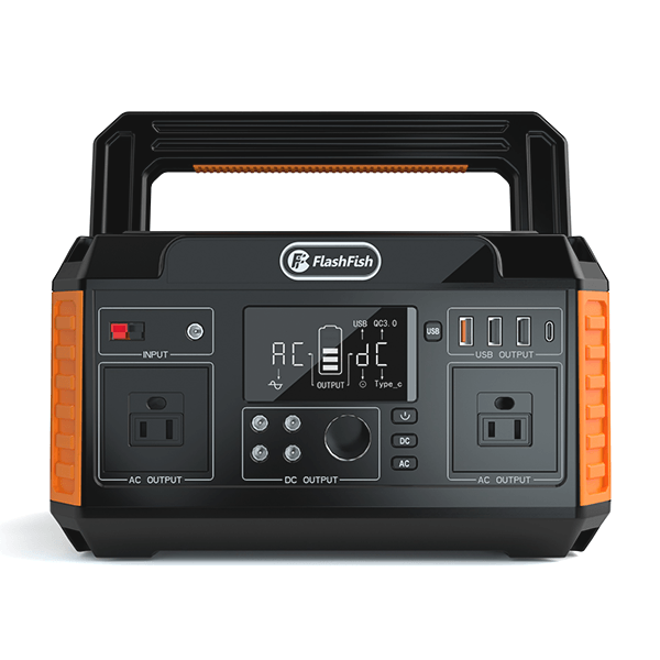 FlashFish P60 Portable Power Station | 500W + 520Wh High-Capacity