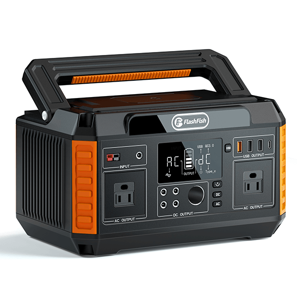 FlashFish P60 Portable Power Station | 500W + 520Wh High-Capacity