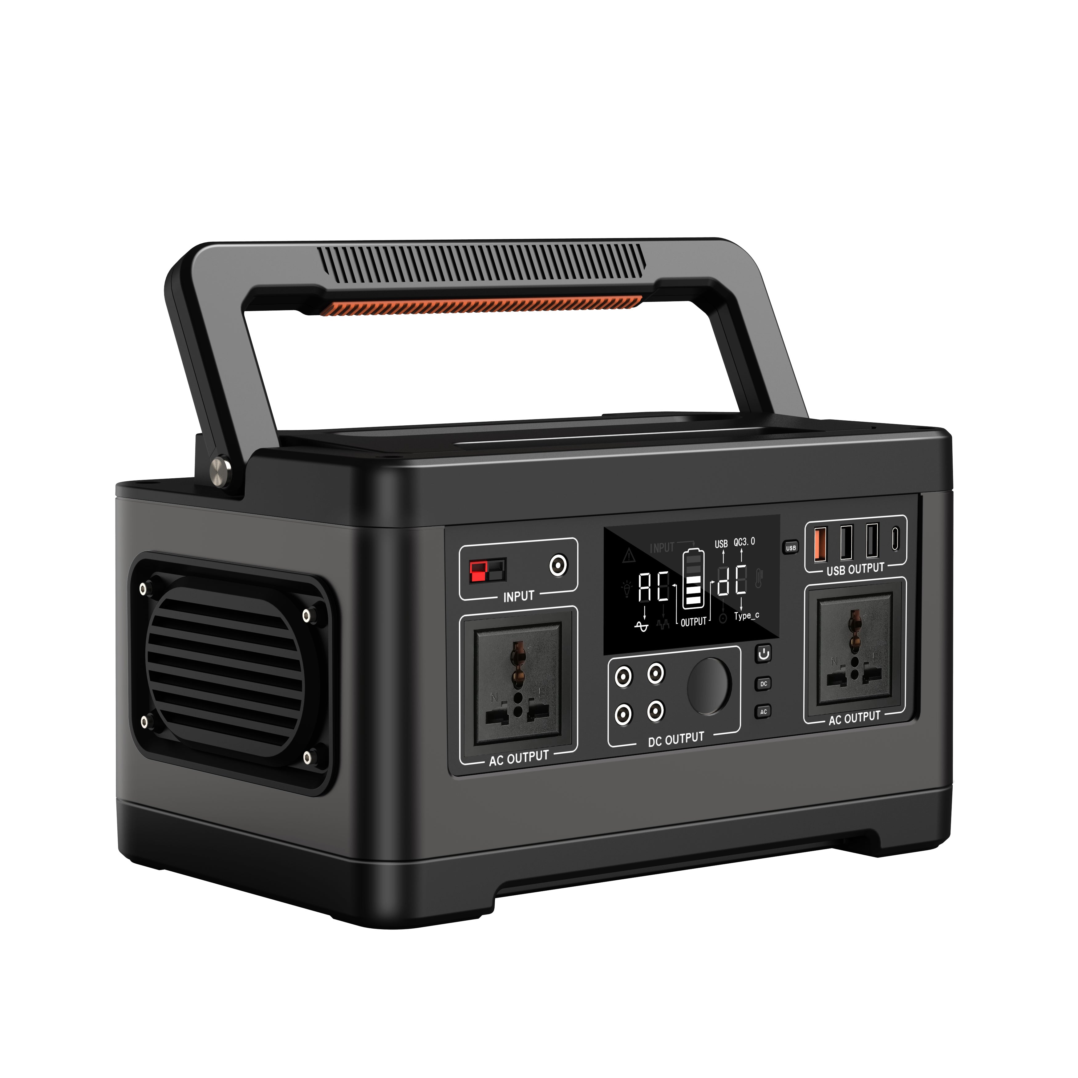 FlashFish P63 Portable Power Station | 500W+520Wh High-Capacity Backup