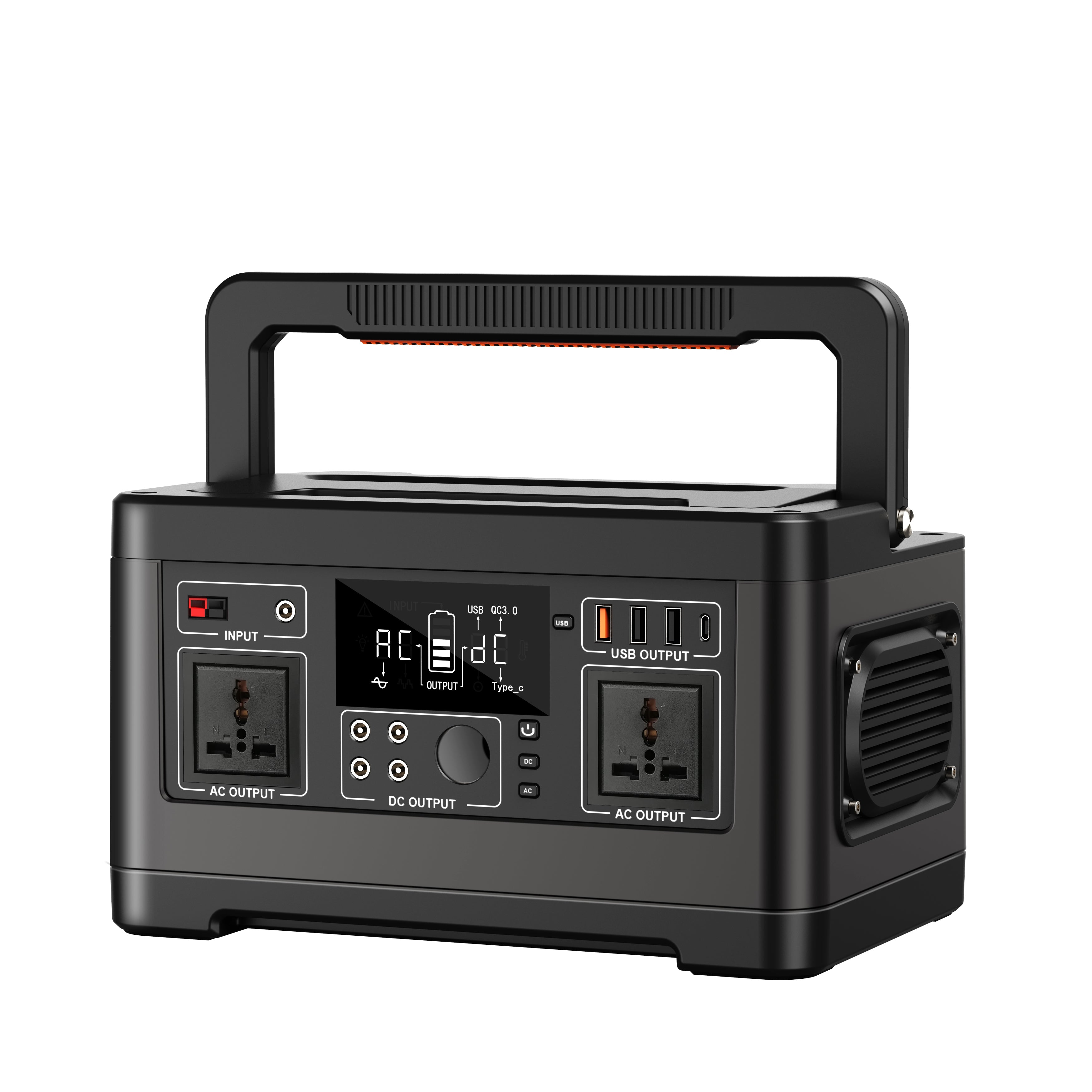 FlashFish P63 Portable Power Station | 500W+520Wh High-Capacity Backup