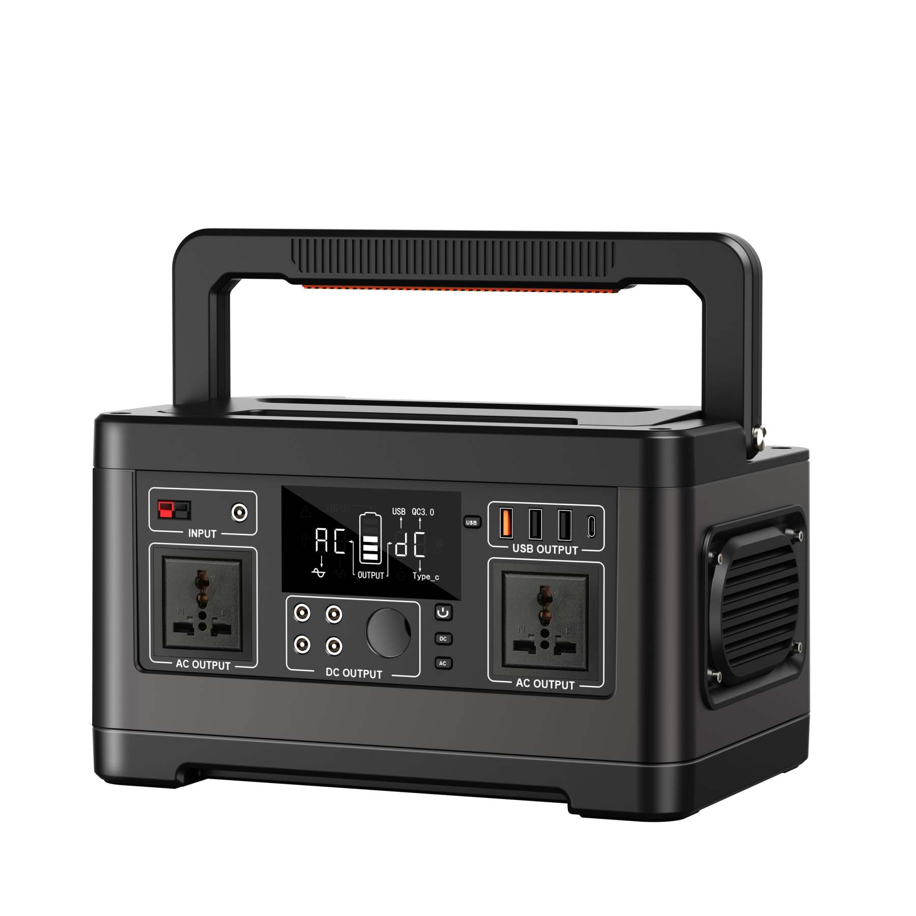 FlashFish P63 Portable Power Station | 500W+520Wh High-Capacity Backup
