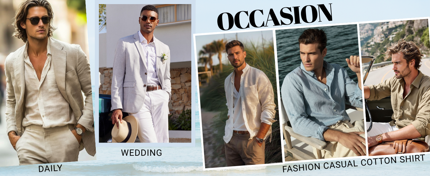mens summer wedding shirt