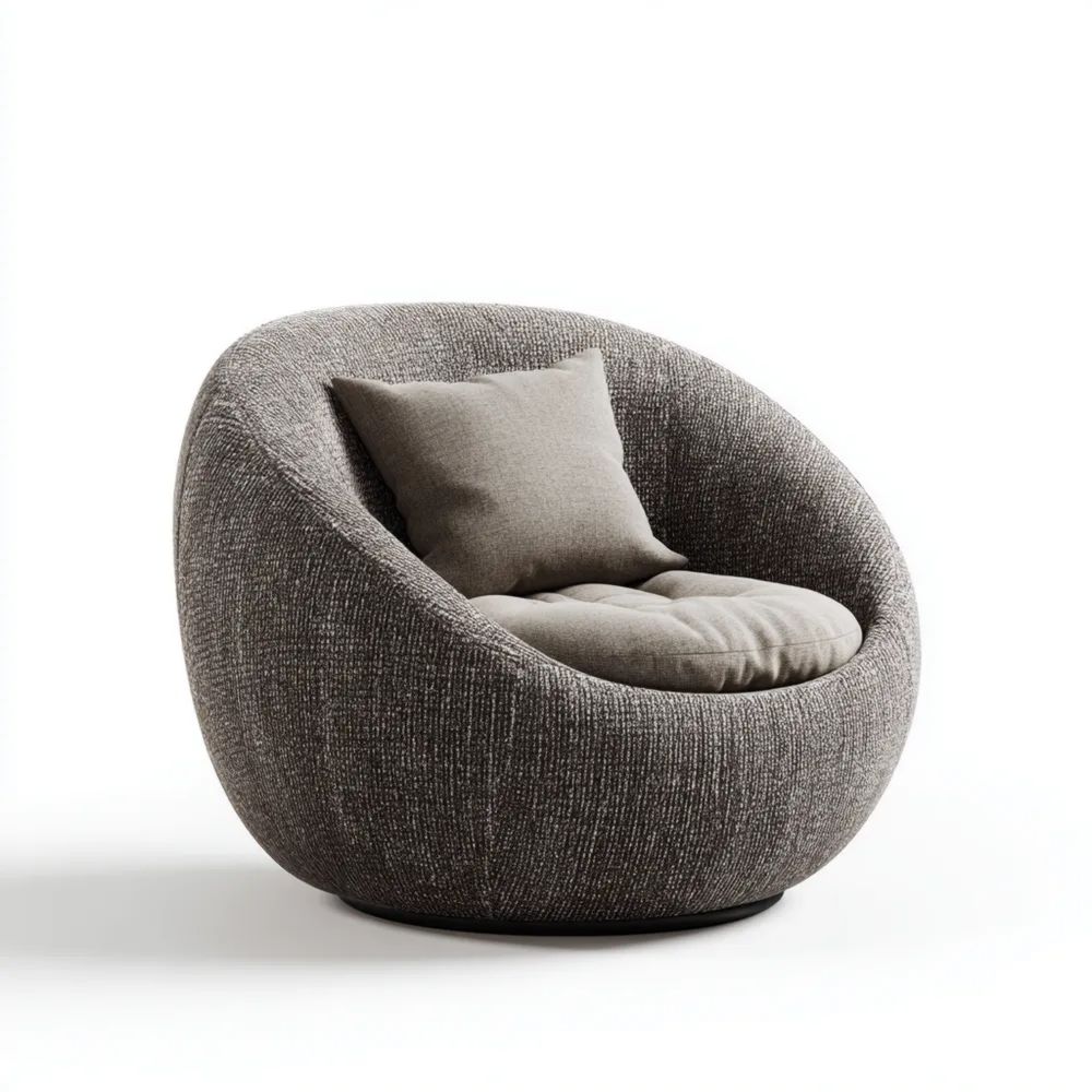 Polstersessel Stoffbezug 80x85x90 cm – Dunkelgrau – Modernes Design