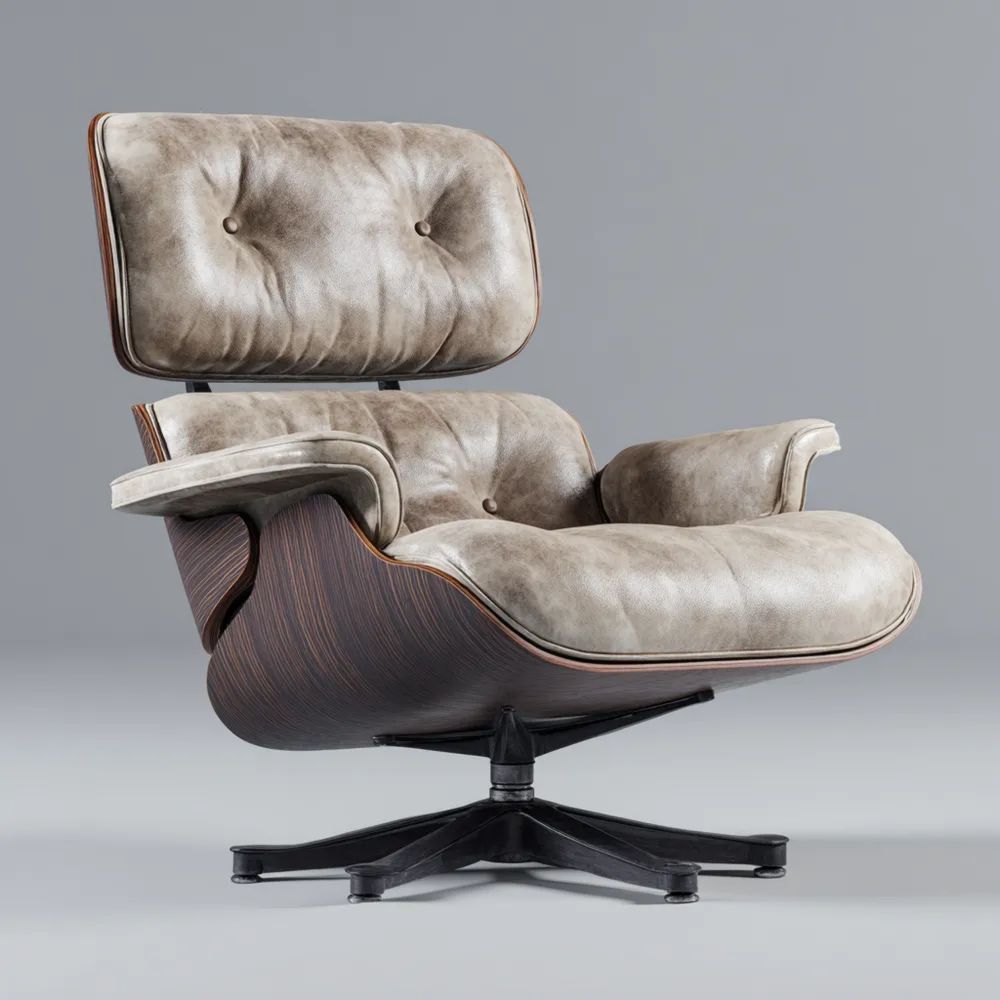 Relaxsessel Lederoptik 70x80x85 cm – Hellbraun – Modernes Design