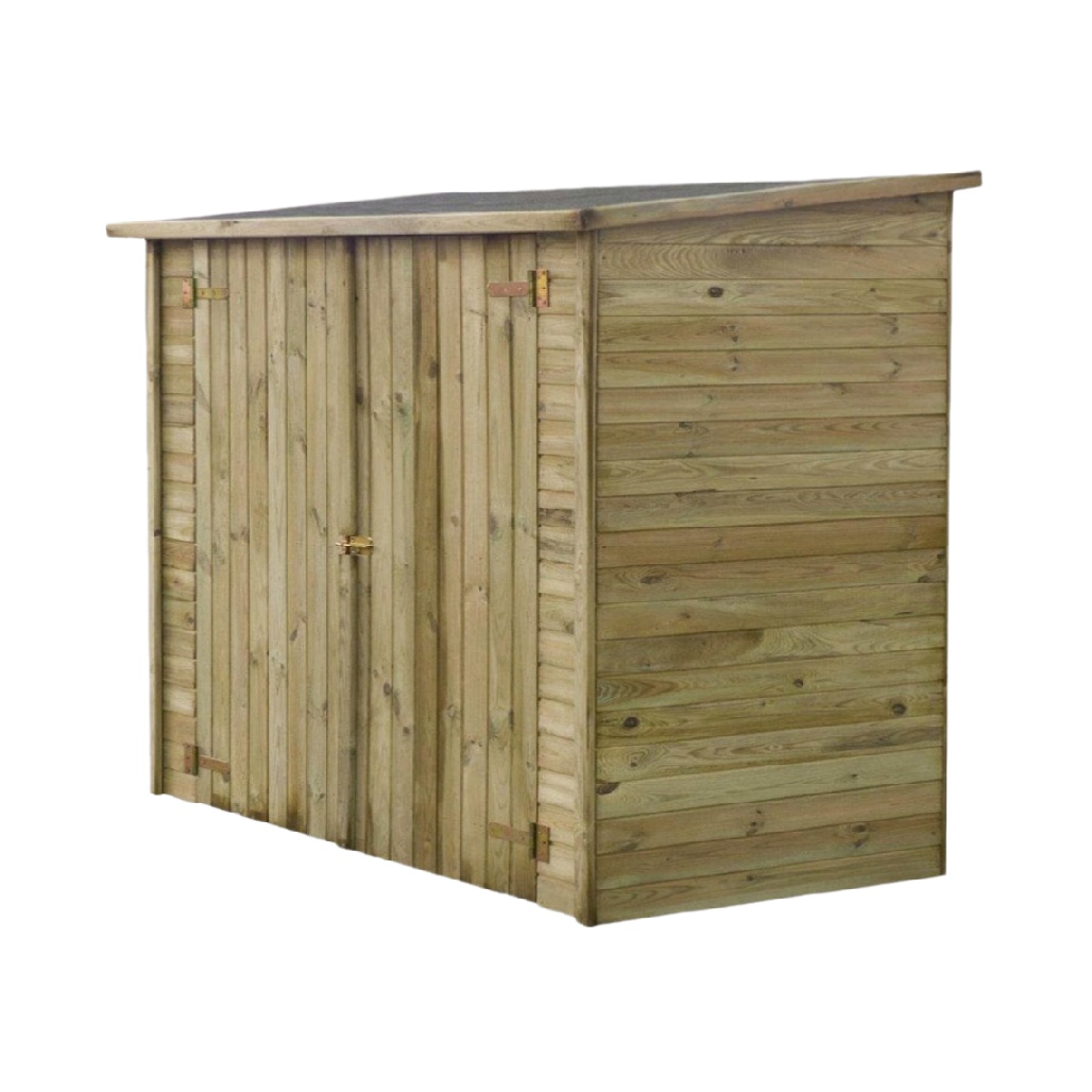 Cabane de jardin en bois traité pour rangement extérieur - 150 x 80 x 100-boistexture.com