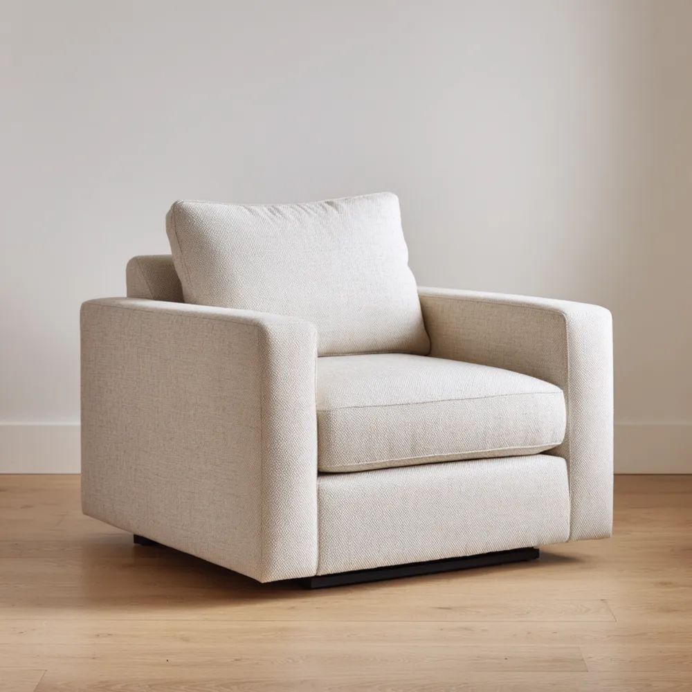 Moderner Sessel Textil 90x85x75 cm - Beige