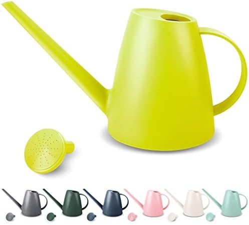 1/2 Gallon Long Spout Watering Can, 1.8L Plastic Water Pot for Home Garden Plants