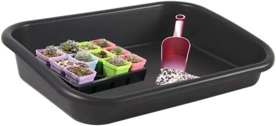 One-Piece Garden Potting Tidy Tray, Multipurpose Soil Mixing Planting Tray for Seedling Cultivation, Succulent Cactus Gardening Storage Tray