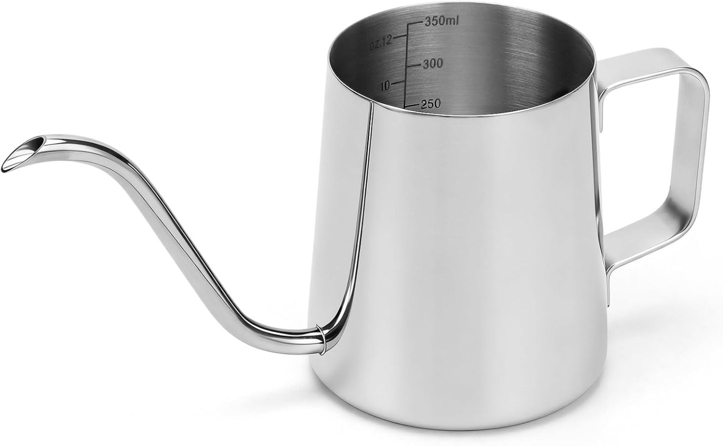 12oz / 350ml Mini Stainless Steel Watering Can, Long Spout with Handle for Indoor & Outdoor Plants