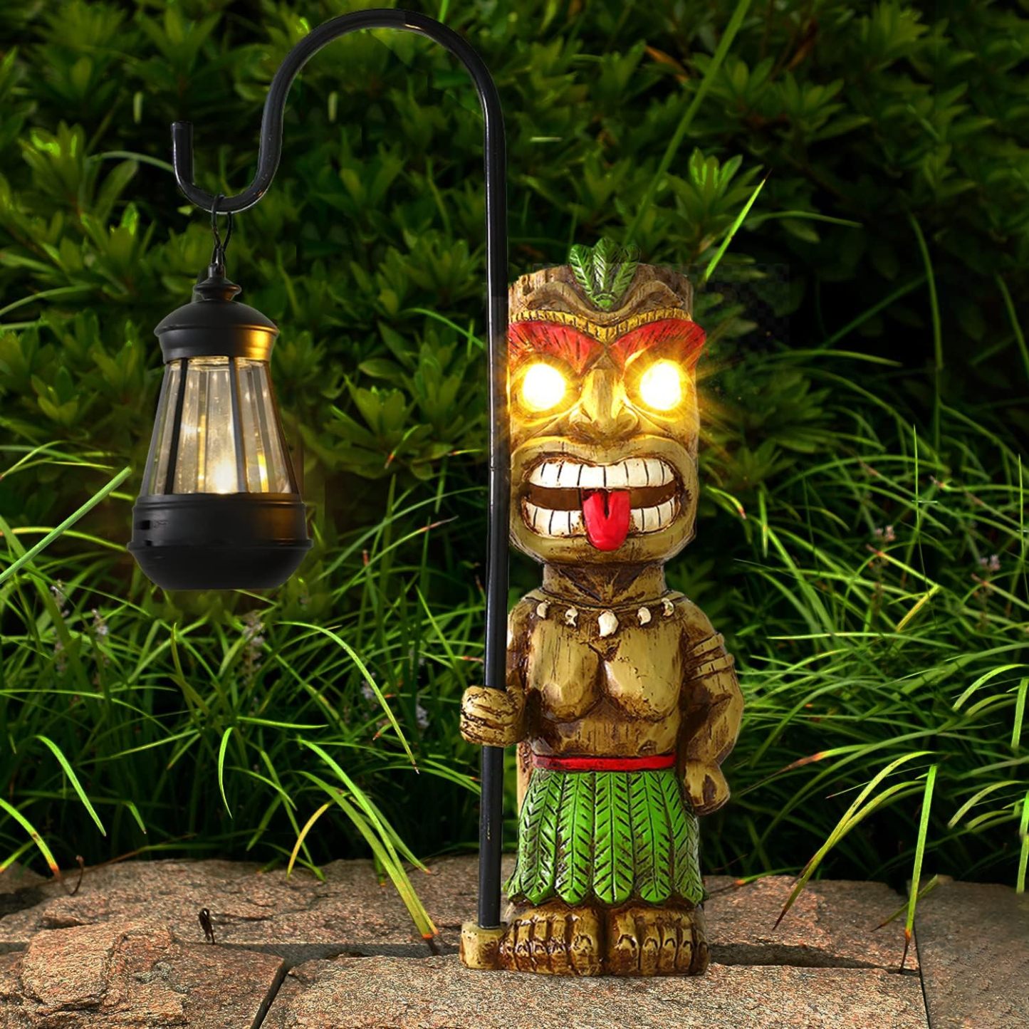 Solar Torch Tiki Garden Statue