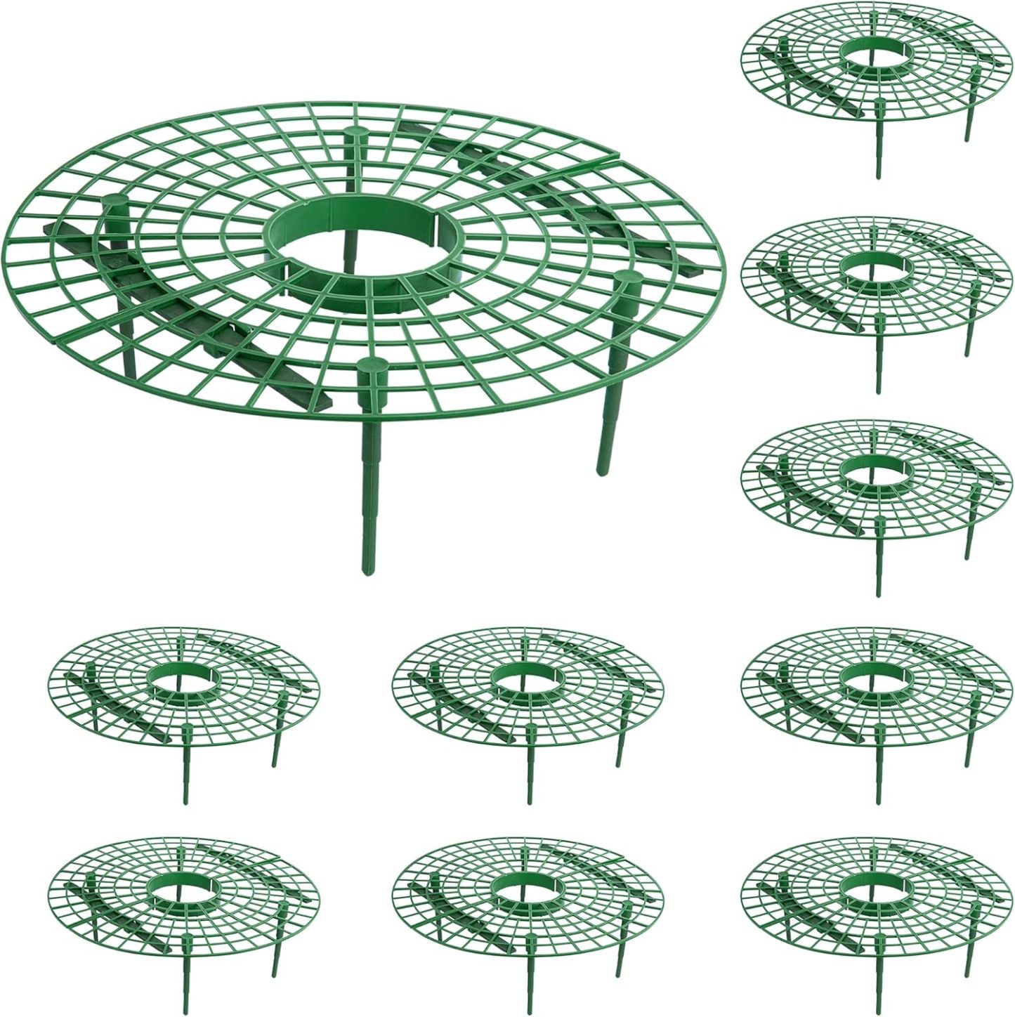 5 Pack Strawberry Plant Support Frames, Strawberry Growing Racks with 4 Sturdy Legs, Keep Strawberries Clean & Prevent Rot