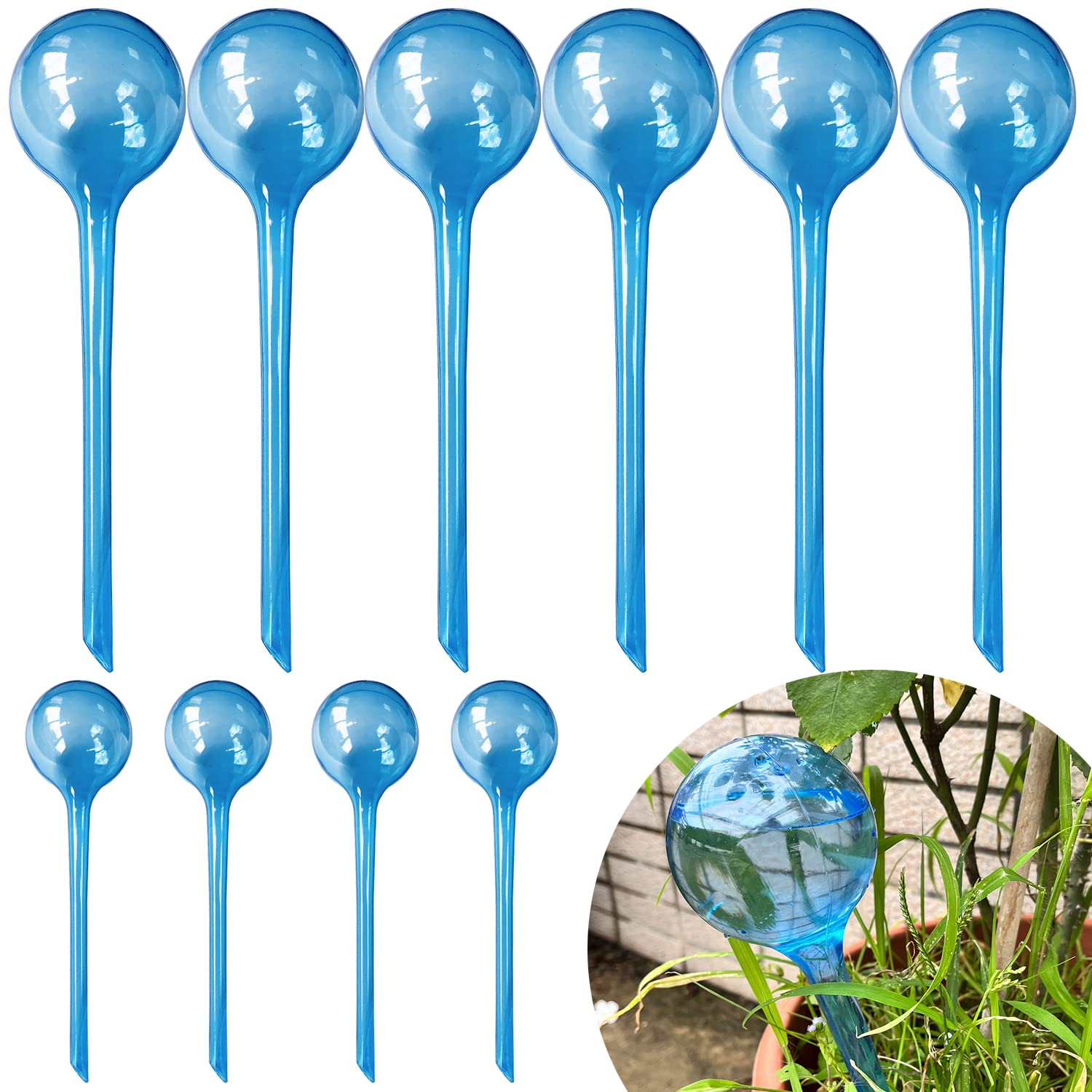 10pcs Self Watering Globes for Plants, Automatic Watering Bulbs for Indoor & Outdoor Potted Plants, Ideal for Vacation Plant Care & Water Conservation